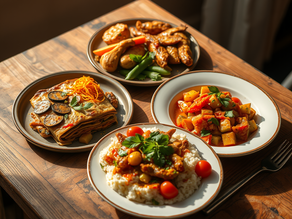 Lasagna, Chicken, and&nbsp;Curry