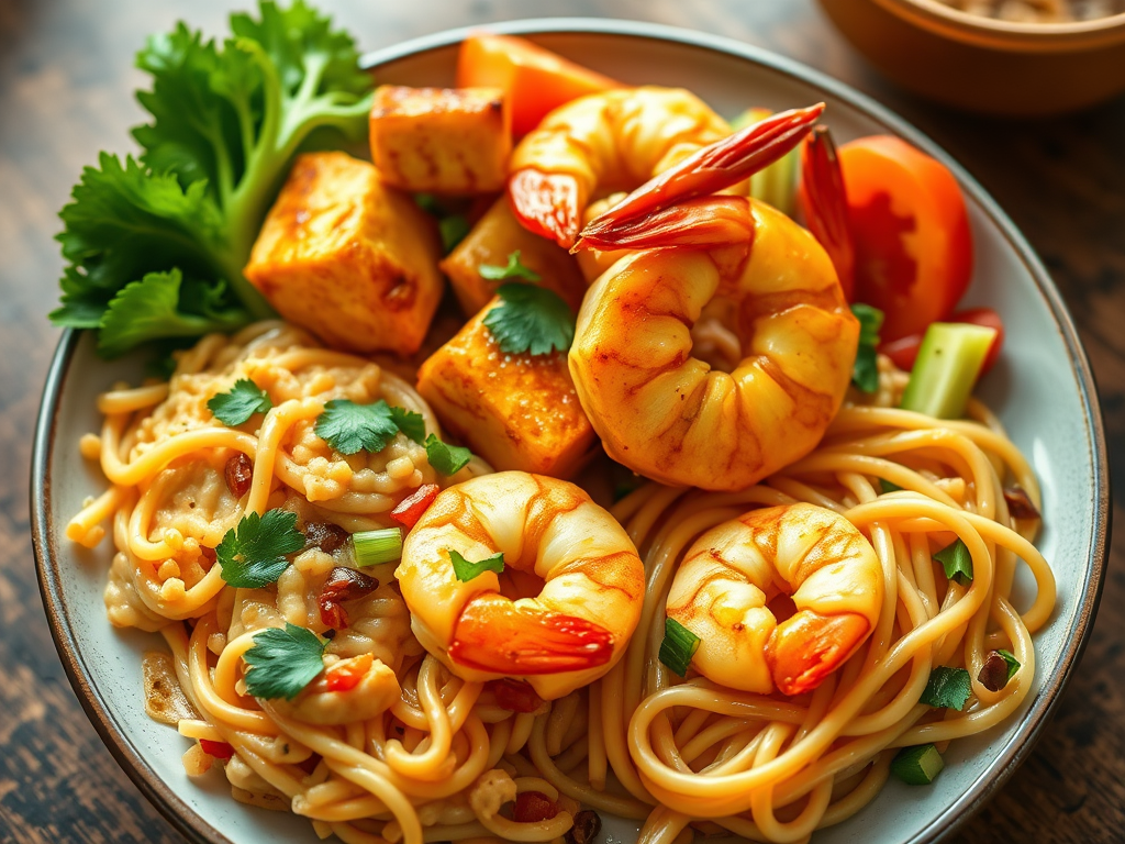 Tofu, Shrimp, And Lo&nbsp;Mein