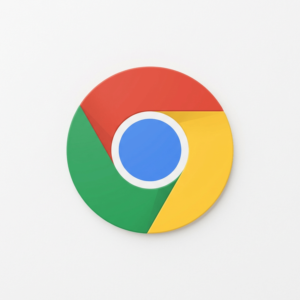 Google Chrome browser logo with red, green, yellow, and blue sections